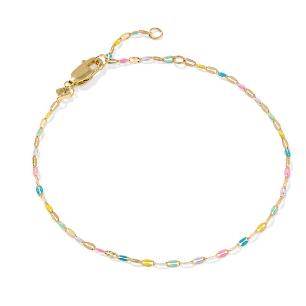 Kendra Scott Multicolor Mirror 18k Gold Vermeil Chain Bracelet